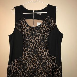Nude & Black Lace Dress - NWT